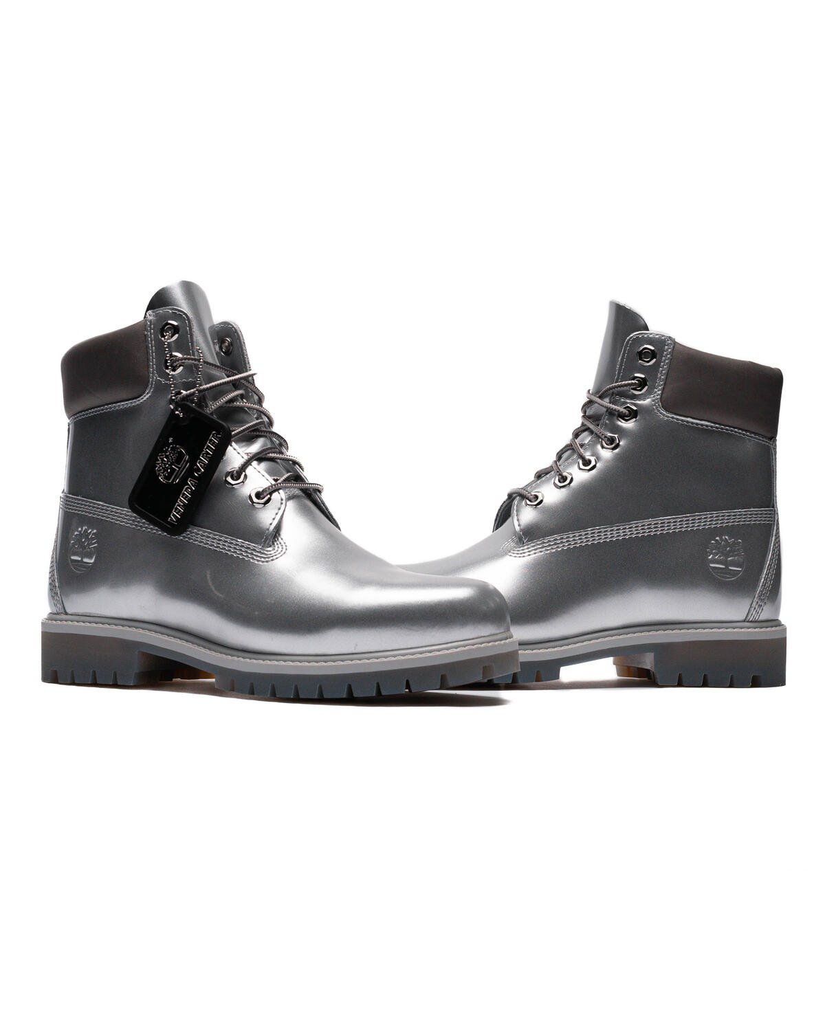 Black and silver timberland boots online